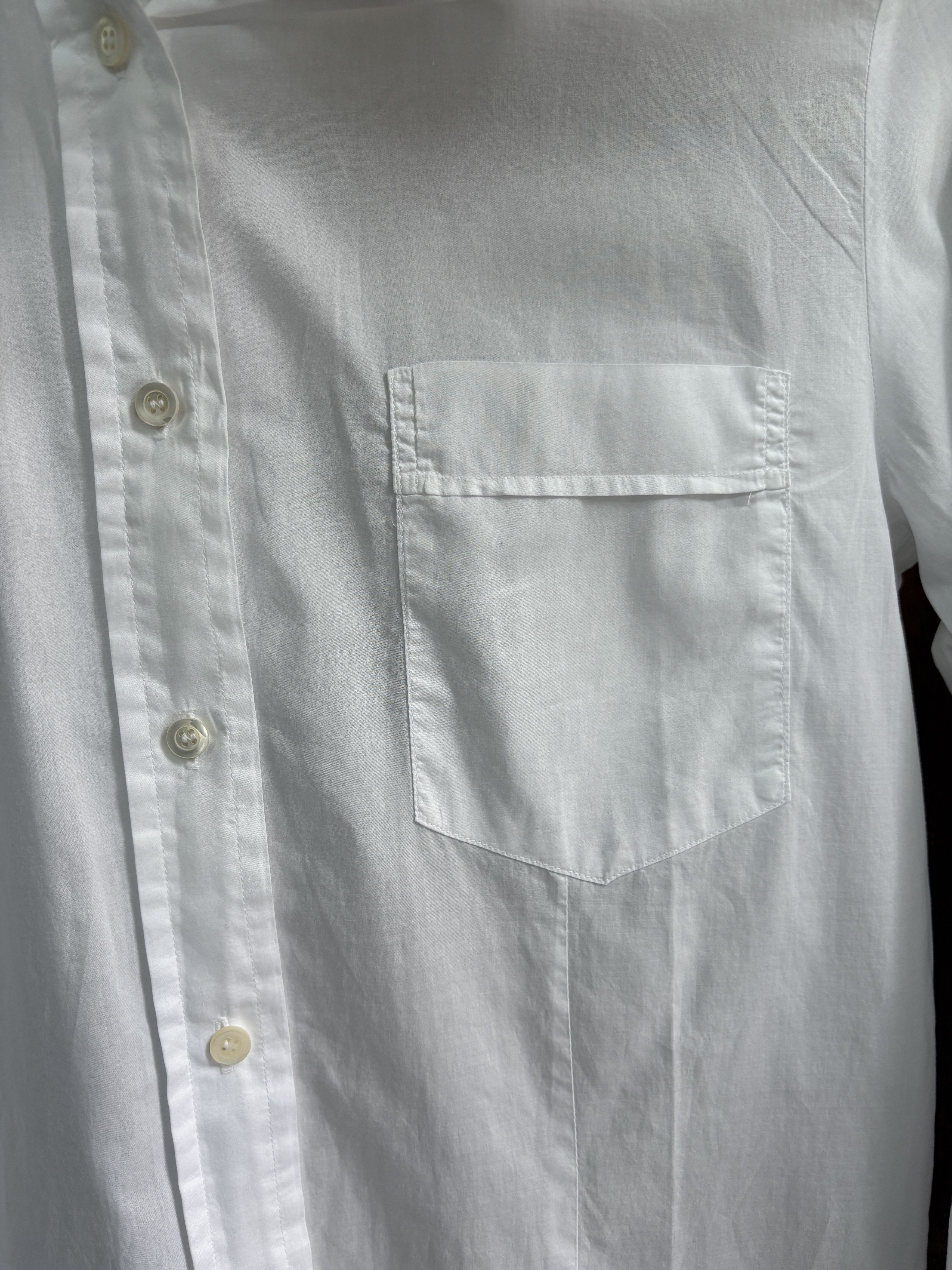 Dries Van Noten Classic Long White Shirt Made in Belgium Size US S / EU 44-46 / 1 - 3 Thumbnail