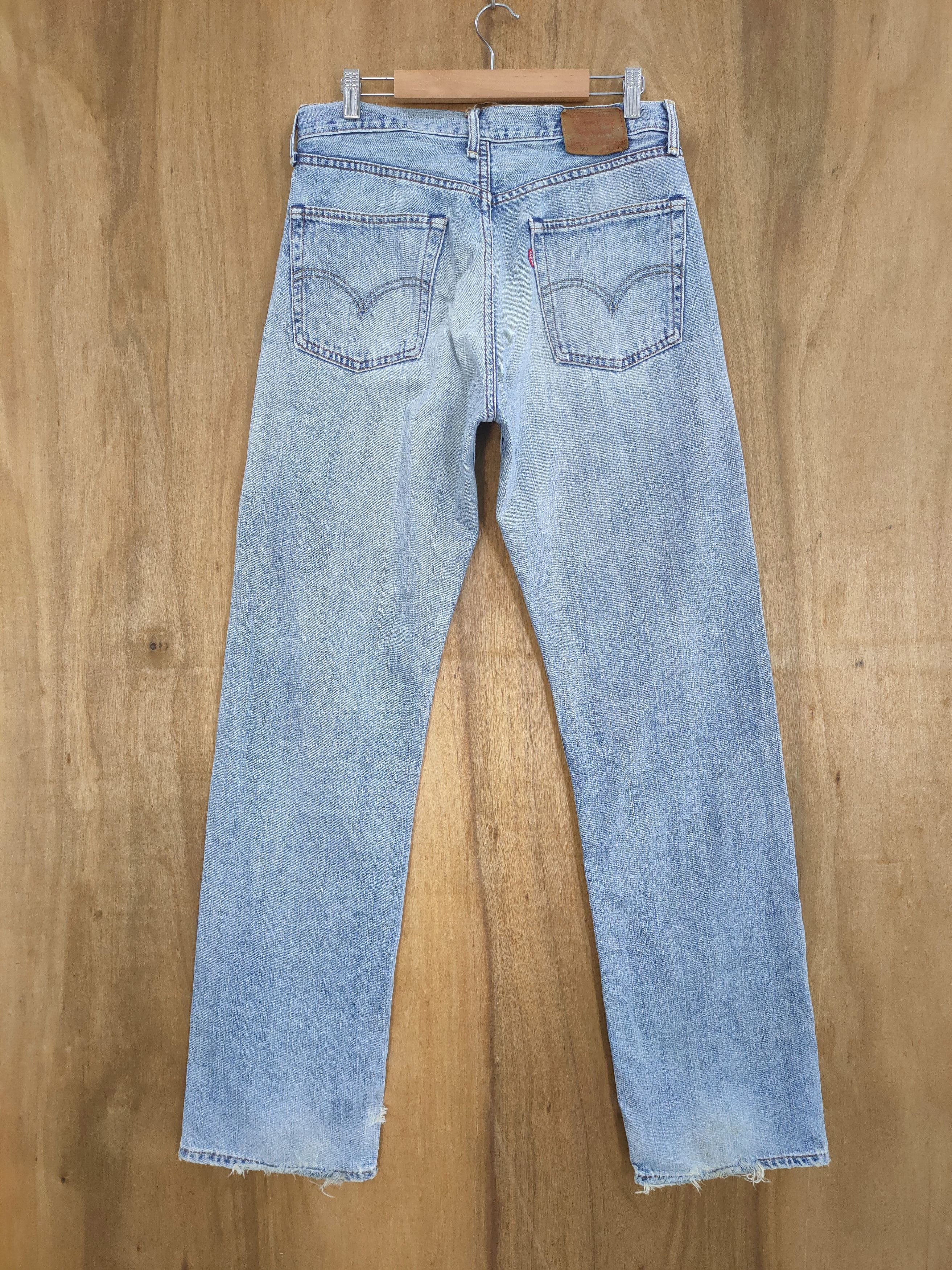 Levi's Vintage Clothing 31×34 💥 VINTAGE LEVI'S DISTRESSED JEANS PANTS Size US 31 - 2 Thumbnail