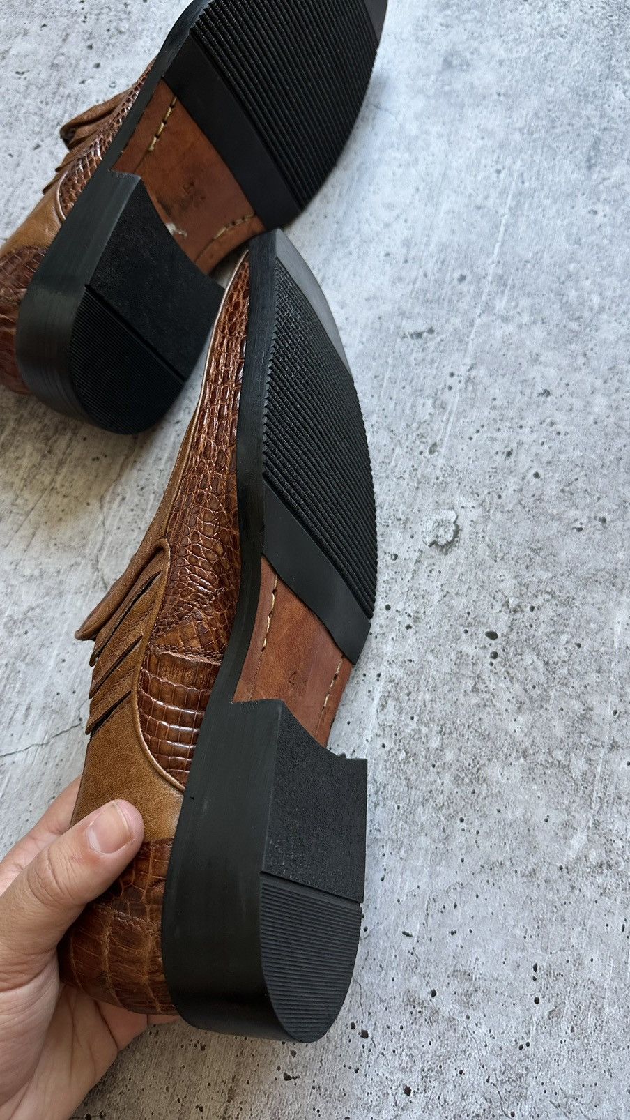 J.M. Weston J.M. Weston Very Rare Vintage Alligator Leather Formal Shoes Size US 8 / EU 41 - 23 Thumbnail