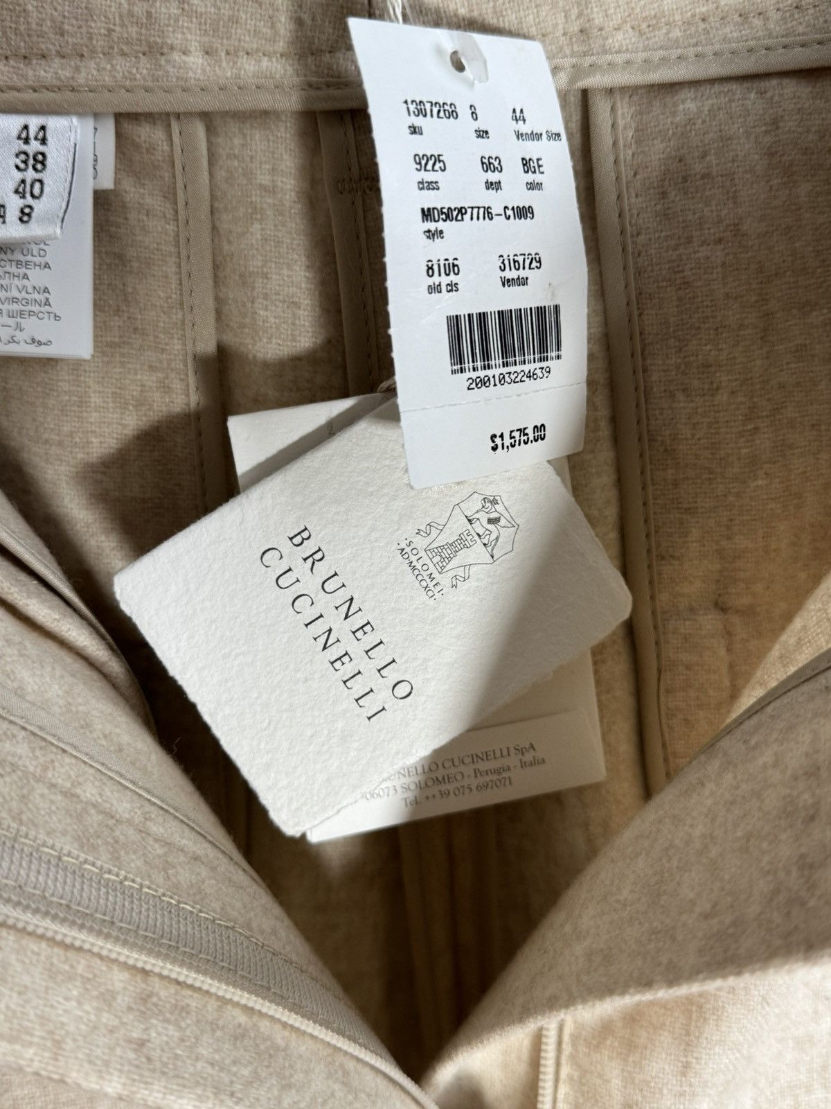 Brunello Cucinelli Brunello Cucinelli BNWT Pants Size 30" / US 8 / IT 44 - 1 Thumbnail
