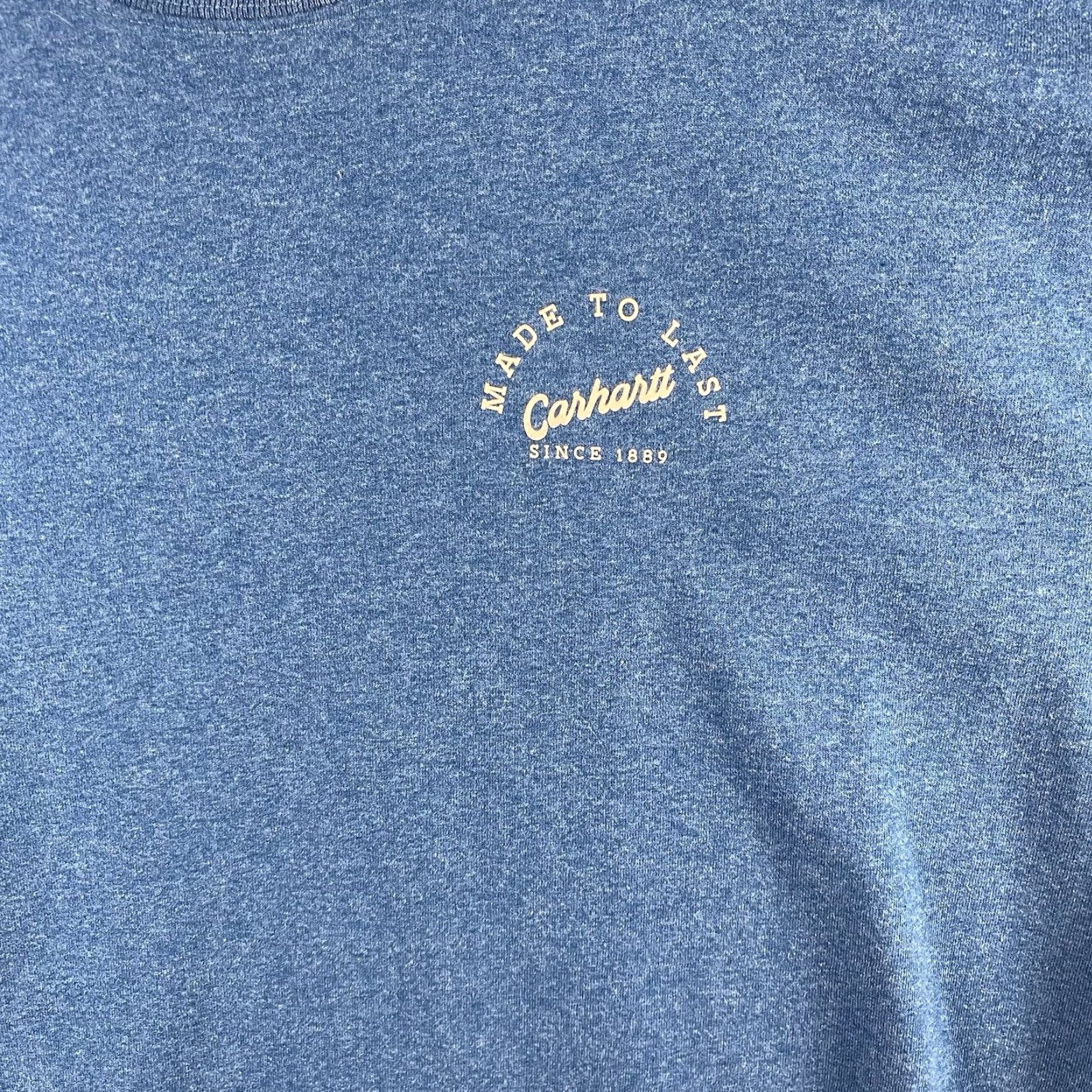 Carhartt Carhartt Made To Last T Shirt XL Indigo Blue Loose Fit Anvil Graphic TK-6153-M Mens Shirts Size US XL / EU 56 / 4 - 3 Thumbnail