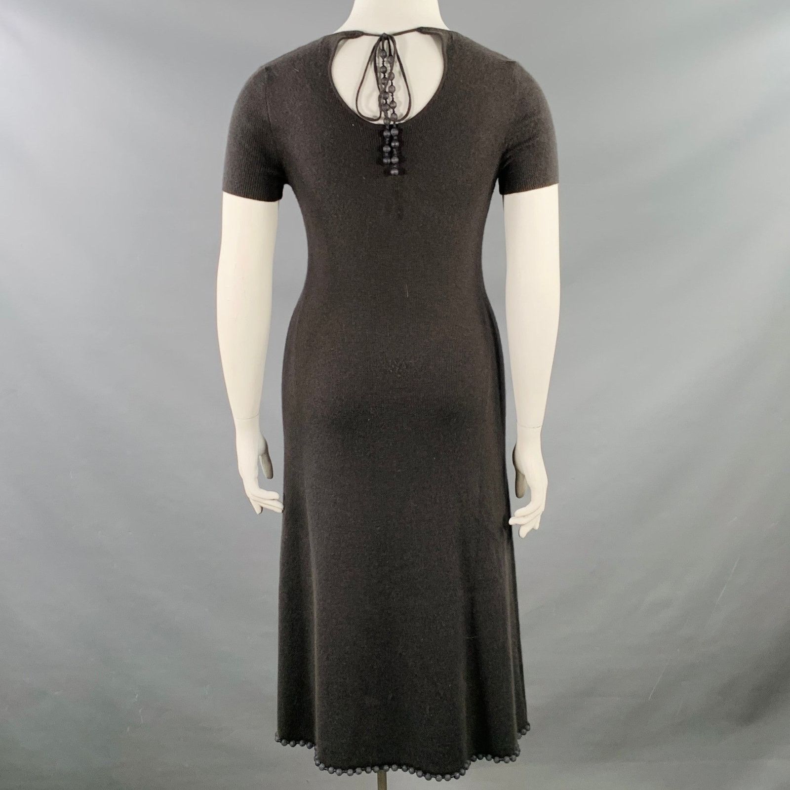 Tse Grey Slate Cashmere Rib Knit Open Front Cardigan Dress Set Size L / US 10 / IT 46 - 6 Thumbnail