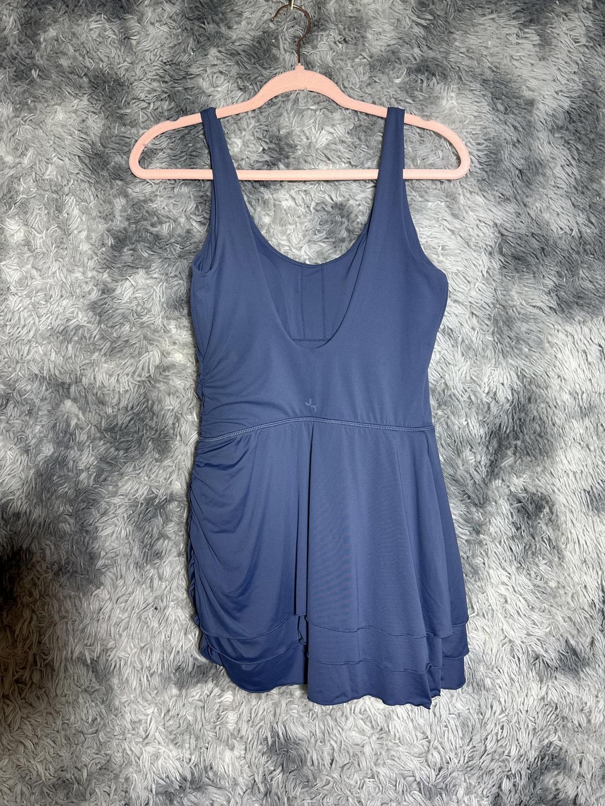 Unknown London Joylab Blue Sleeveless Ruched Dress with Scoop Neck Size S / US 4 / IT 40 - 2 Thumbnail