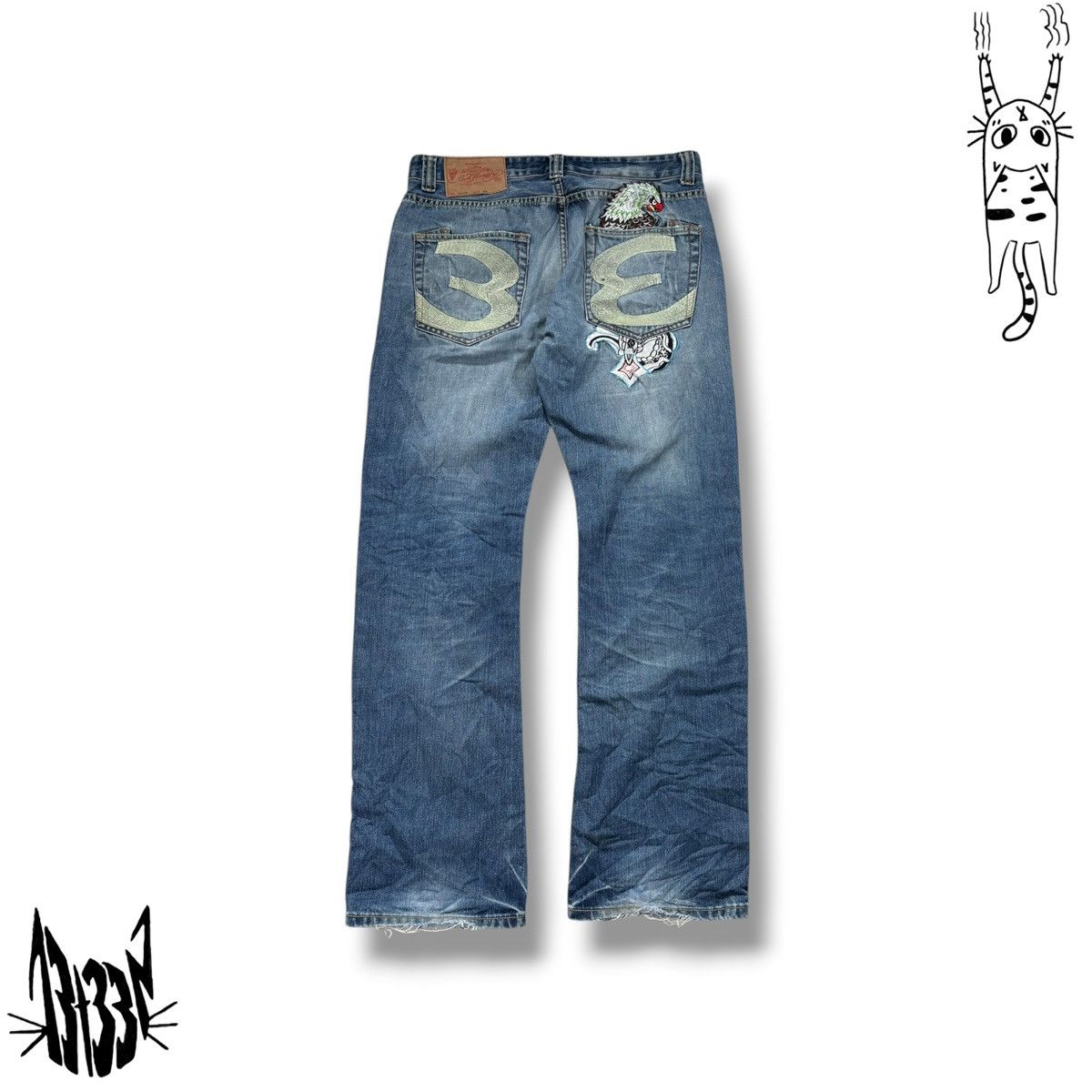 Ed Hardy Ed hardy men’s blue and multicoloured Size US 34 / EU 50 - 1 Thumbnail