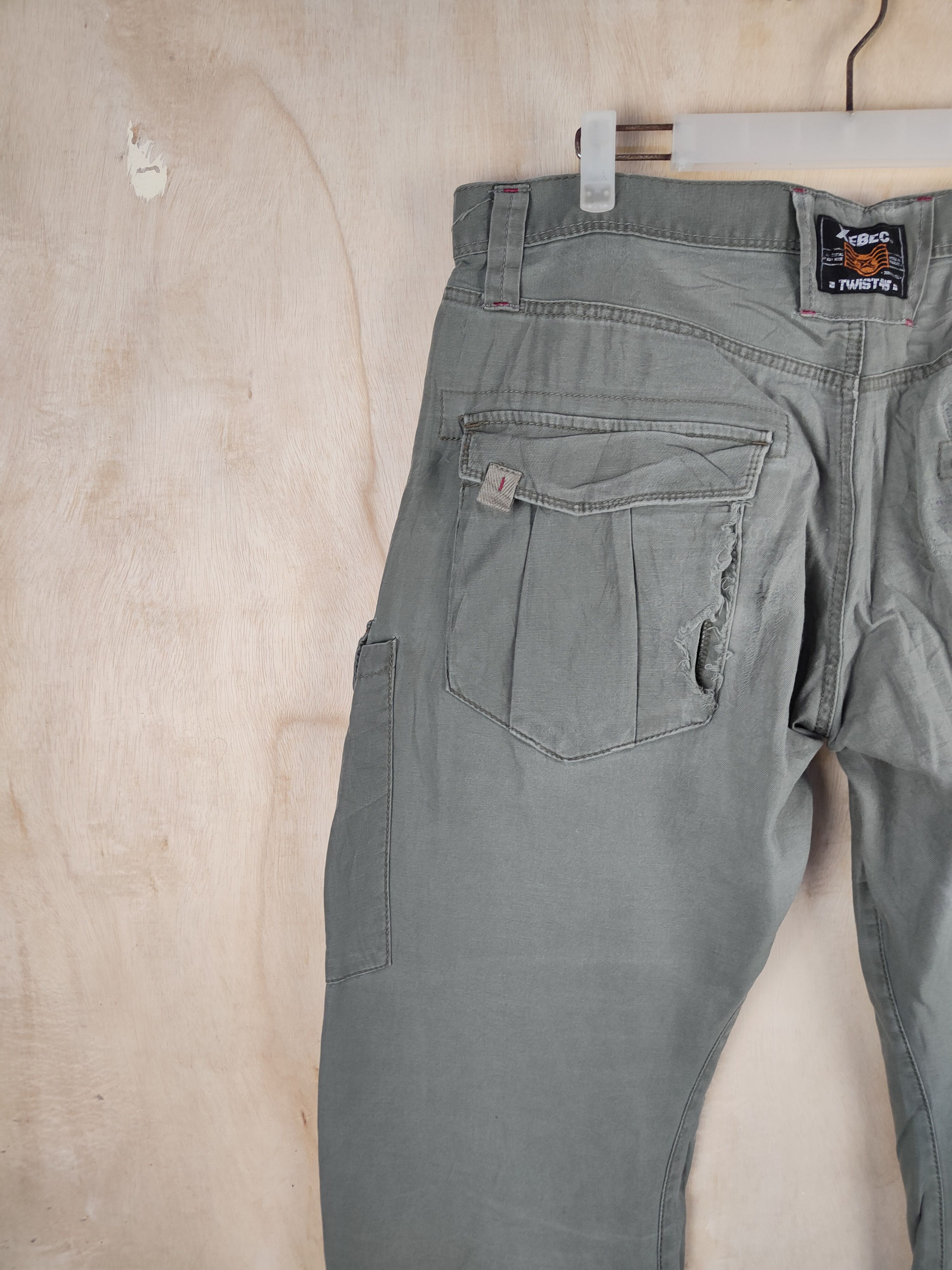 Japanese Brand Xebec Twist45 Green Multipocket Tactical Cargo Pants #S2429 Size US 36 / EU 52 - 10 Thumbnail