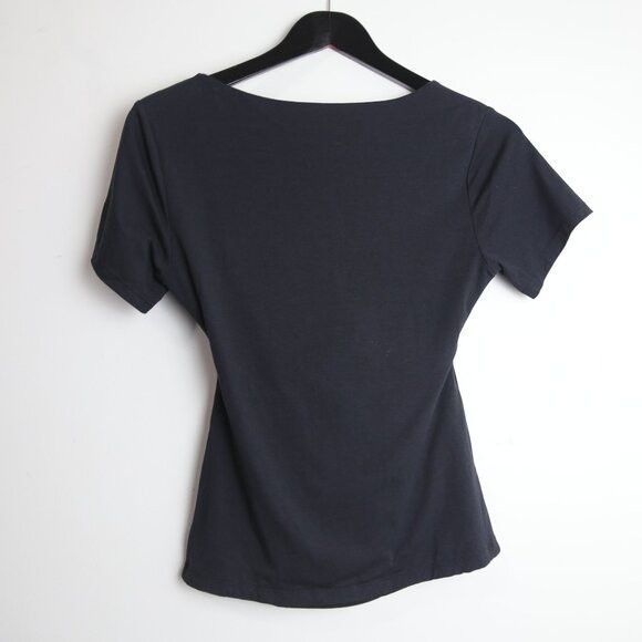 Oak + Fort Oak + Fort Halter Neck Cutout Short Sleeve Tee Black Size S / US 4 / IT 40 - 6 Thumbnail