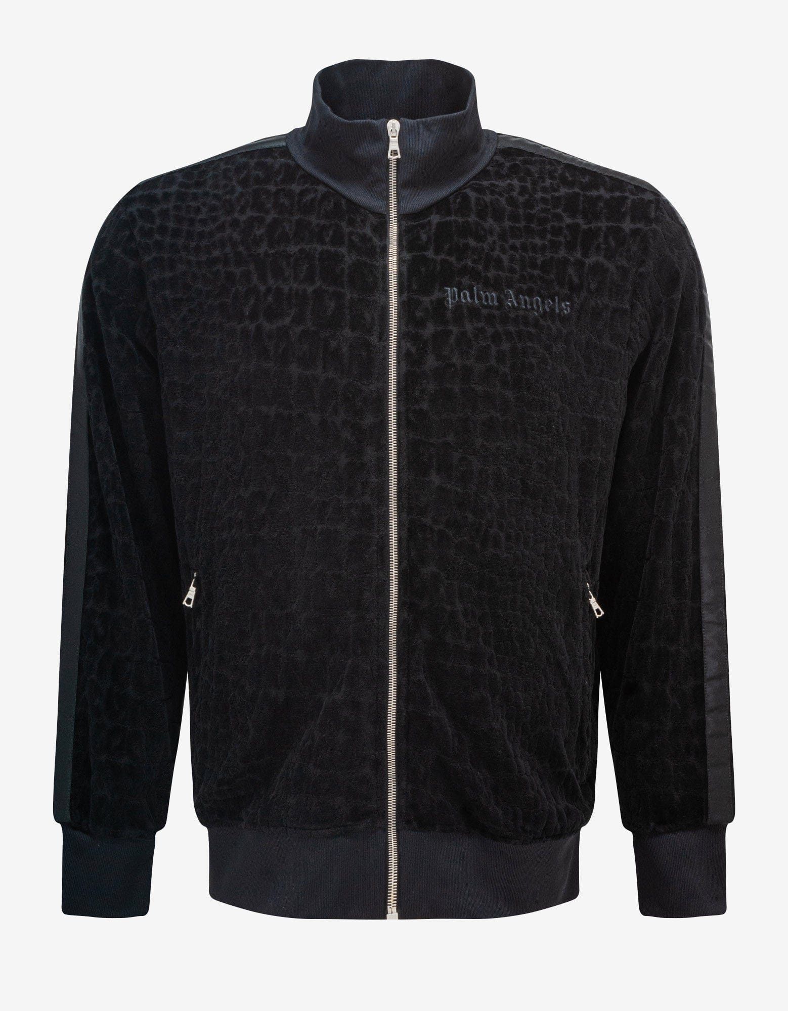 image of Palm Angels Black Tuxedo Coco Track Jacket, Men's (Size Small)