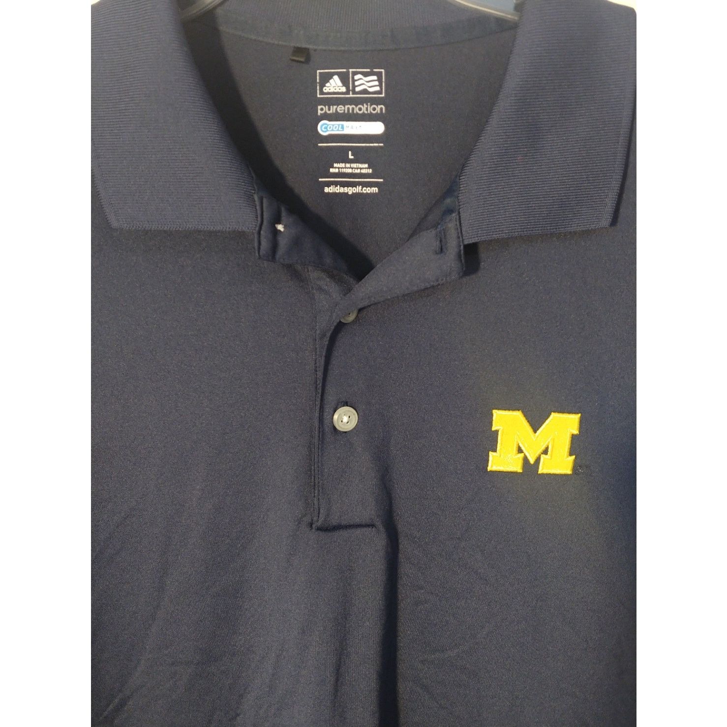 Adidas Adidas University of Michigan Men's Polo Shirt Large Size US L / EU 52-54 / 3 - 2 Thumbnail