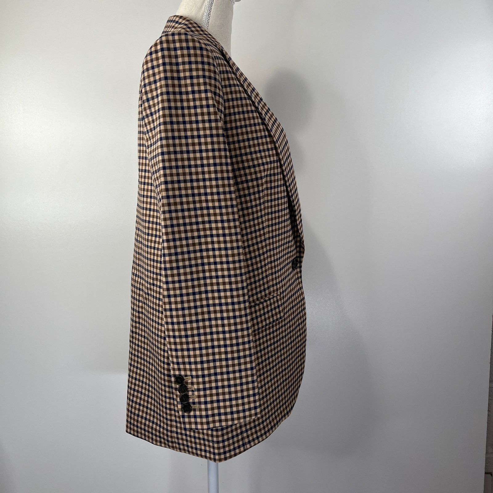 J.Crew J. Crew Alfie Check Blazer Italian Stretch Wool BA482 Size XS / US 0-2 / IT 36-38 - 6 Thumbnail