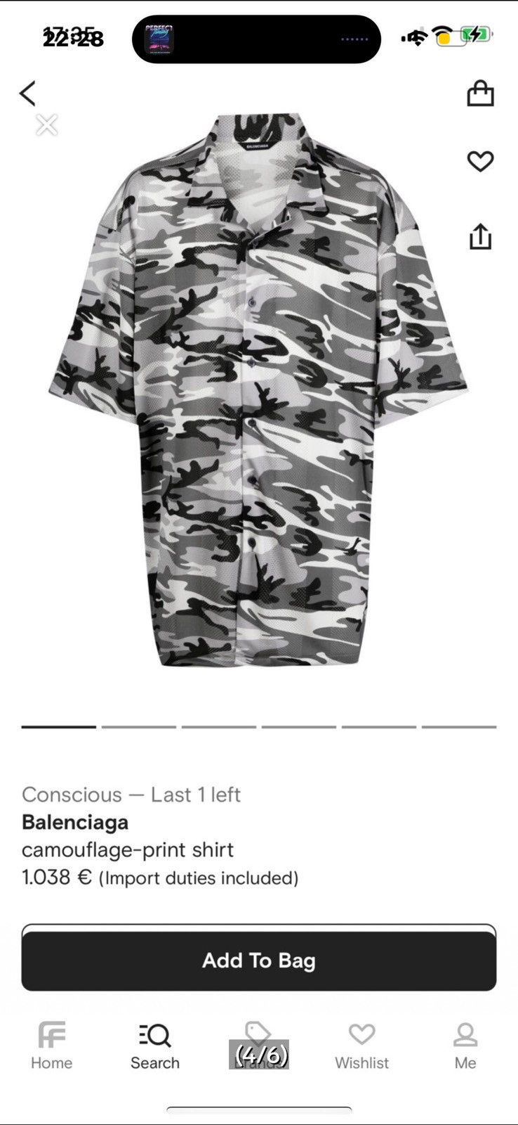Balenciaga Camo shirt Size US XL / EU 56 / 4 - 4 Thumbnail