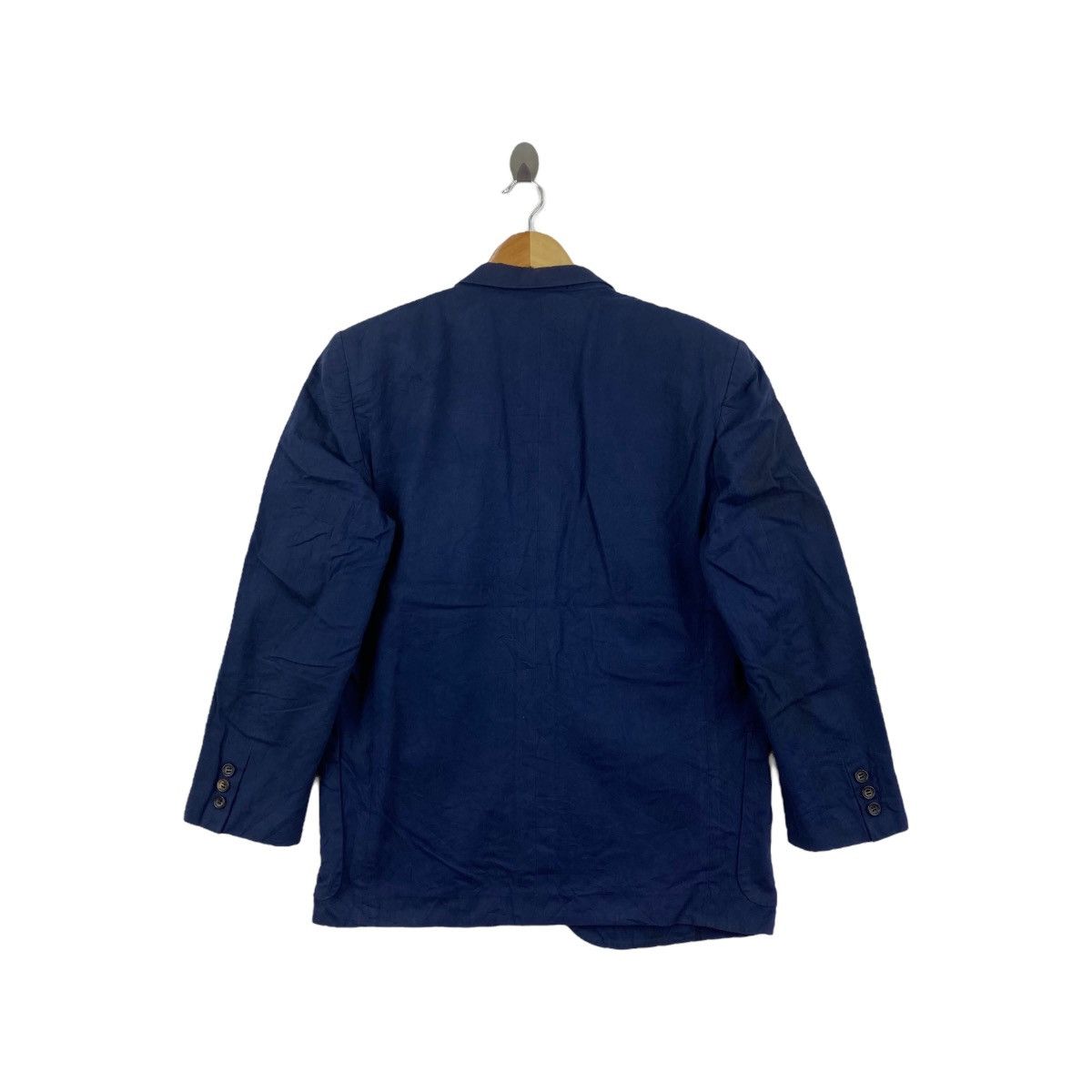 Comme des Garcons COMME Des GARCONS Homme Blazer Jacket Linen Indigo Size US S / EU 44-46 / 1 - 3 Thumbnail