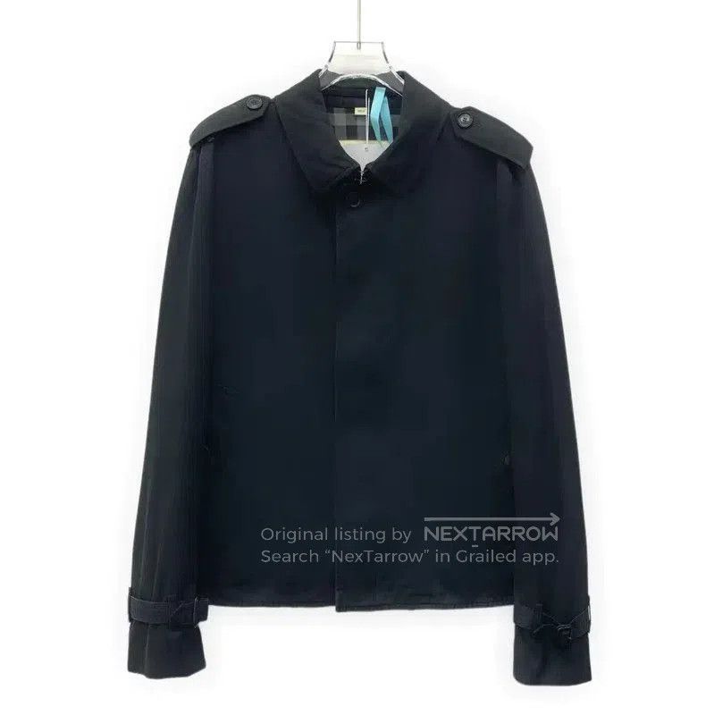 Burberry Burberry Black Cotton Men's Trench Coat. Size US L / EU 52-54 / 3 - 1 Thumbnail