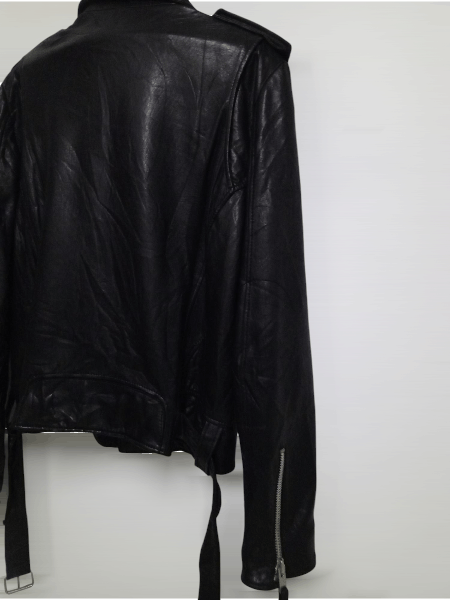 Genuine Leather FULL BLACK JACKET RIDE Size US L / EU 52-54 / 3 - 5 Thumbnail