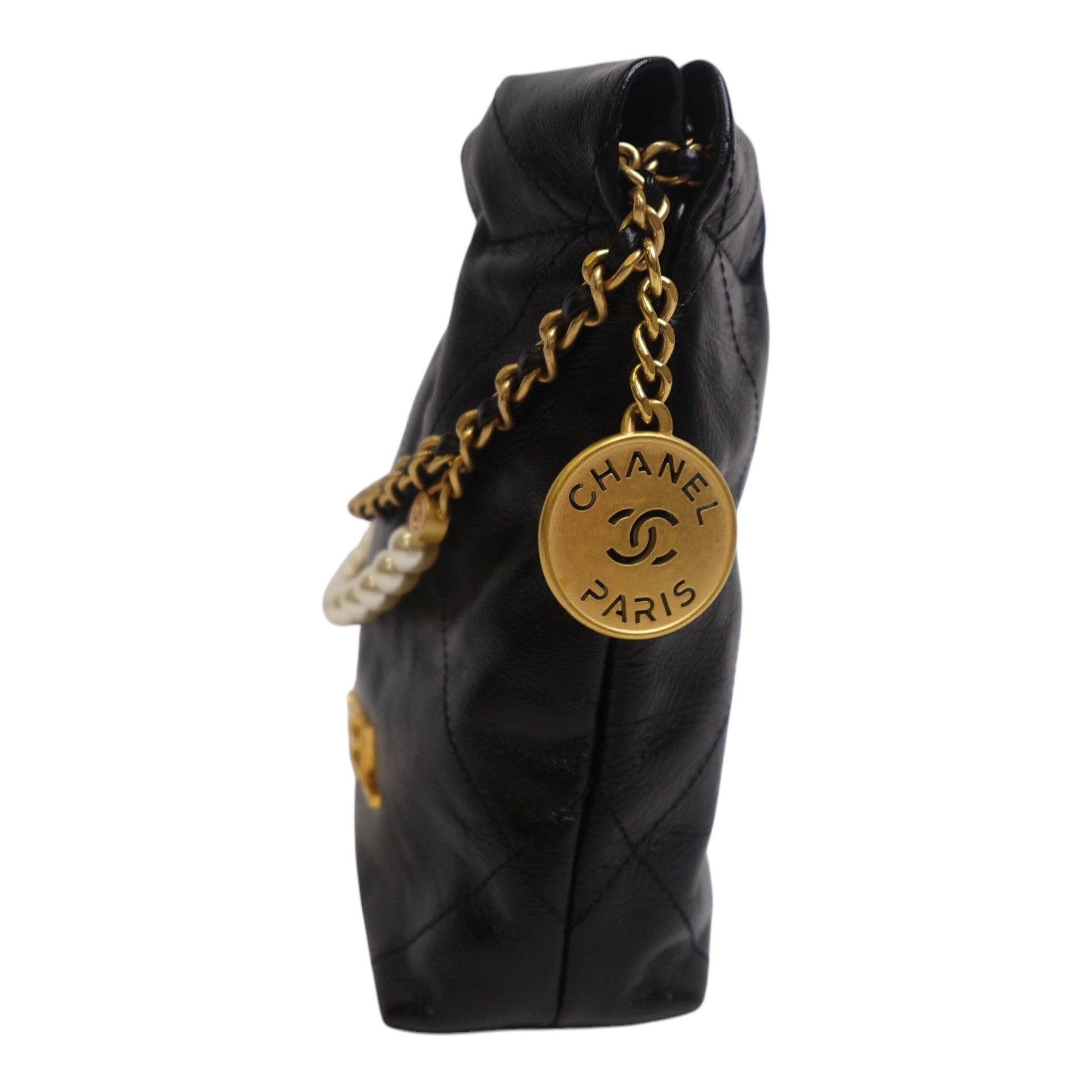 Chanel Chanel Shiny Crumpled Calfskin Quilted Pearl Mini Size ONE SIZE - 7 Thumbnail