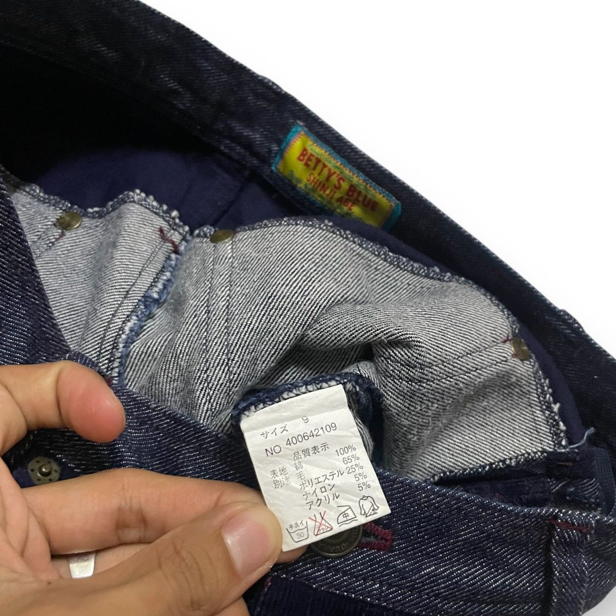 Japanese Brand ORIGINAL FLARE PATCHWORK SHINJI ABE BETTY (30×40) Size US 30 / EU 46 - 9 Thumbnail