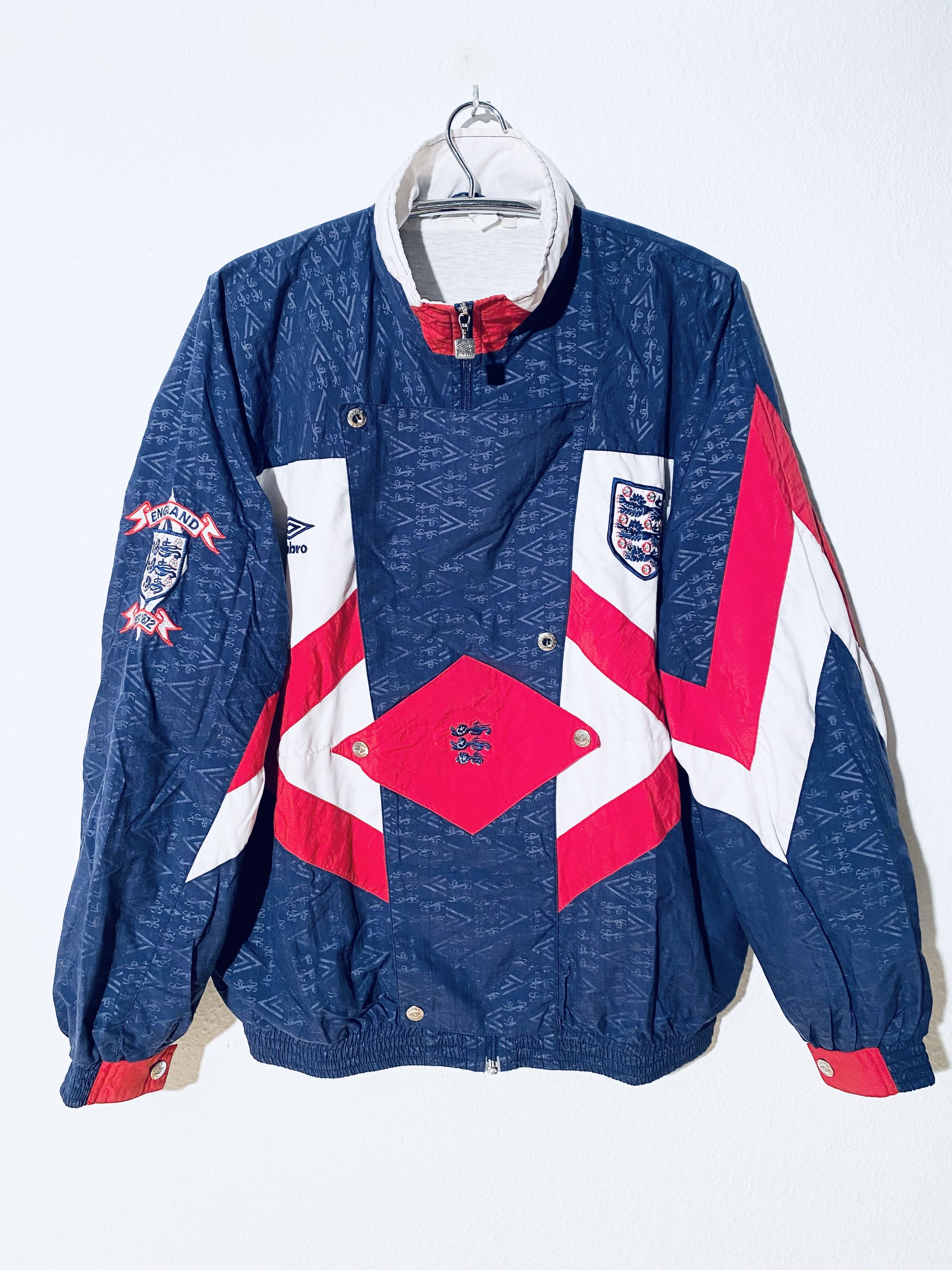 Umbro England Training Full Tracksuit 1990 / 1992 90/92 Size US L / EU 52-54 / 3 - 2 Thumbnail