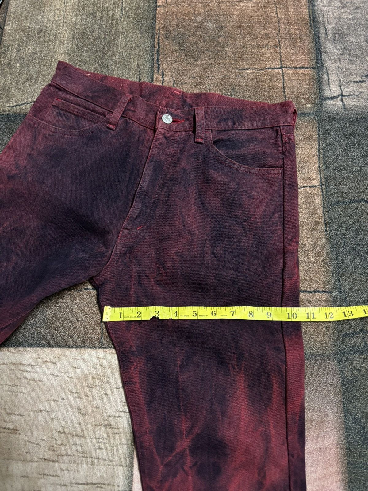 If Six Was Nine flare smoky red black bobson jeans japanese Size US 30 / EU 46 - 21 Thumbnail