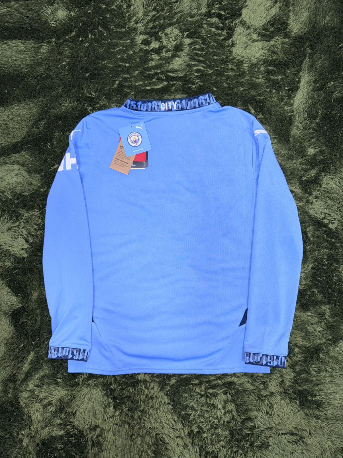 Designer × Puma [L] PUMA JUNIOR MCFC mancity home replica long sleeve jersey Size L / US 10 / IT 46 - 6 Thumbnail