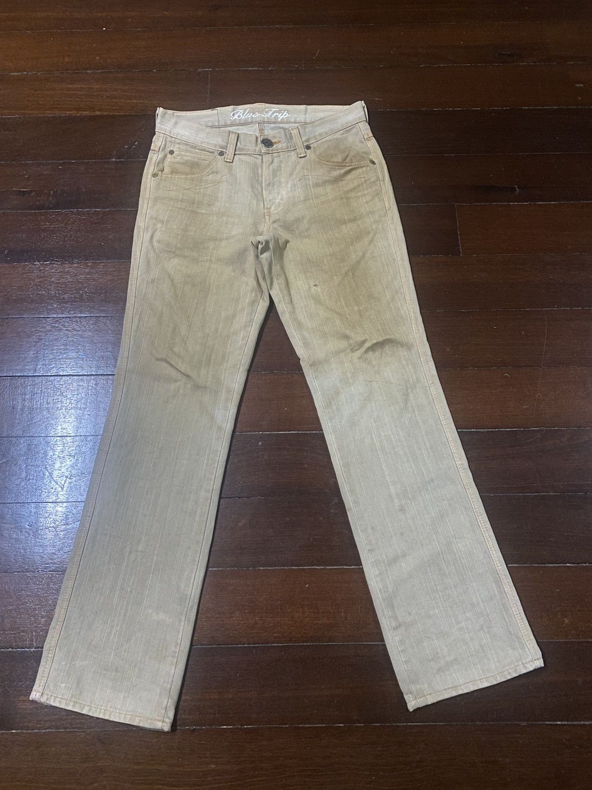 Edwin VINTAGE EDWIN BLUE TRIP 503 FLARE JEANS mud wash Size US 36 / EU 52 - 9 Thumbnail