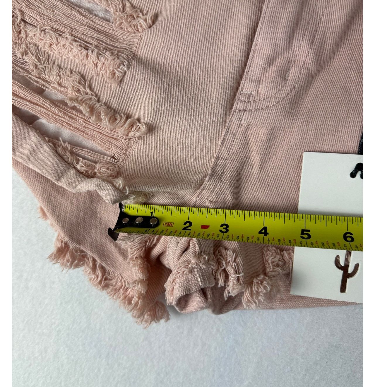 Pistola Pistola Distressed Jean Shorts - Rose Quartz Pink size 25 Size 25" / US 0 / IT 36 - 5 Thumbnail