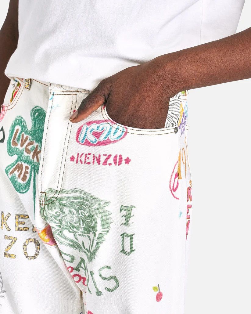 Kenzo o1s1v1r1oon0925 Denim Pants in Multicolor Size US 32 / EU 48 - 5 Thumbnail