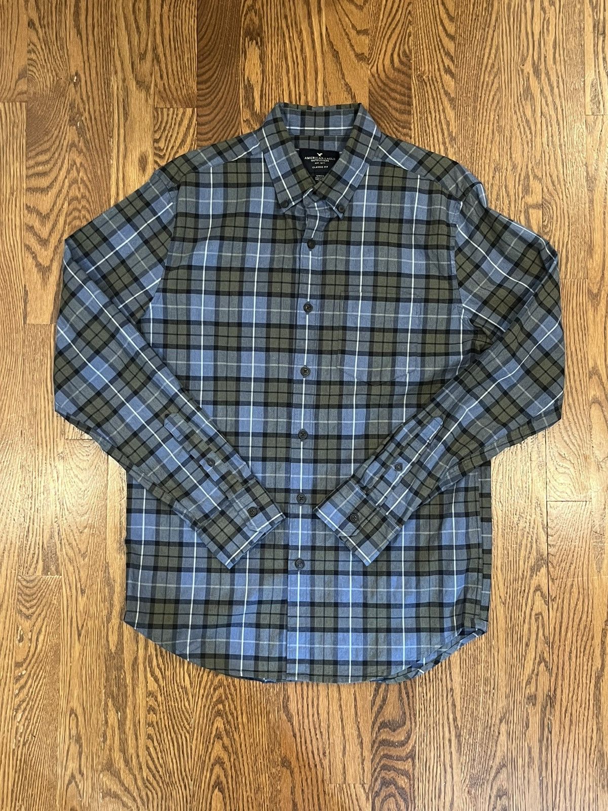 American Eagle Outfitters Plaid Y2K American Eagle Outfitters Classic Fit Button Up Size US S / EU 44-46 / 1 - 1 Thumbnail