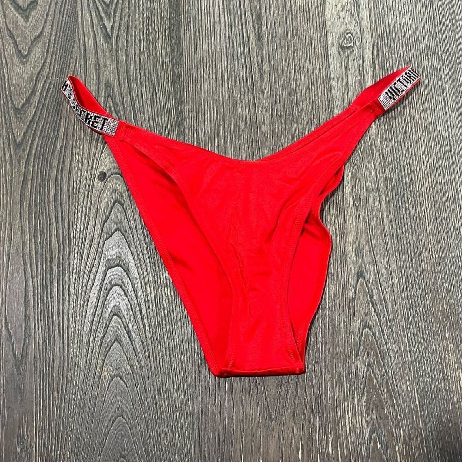 Victoria's Secret NWOT Victoria’s Secret Sexy Strap Brazilian Panty Red XXL Size ONE SIZE - 1 Thumbnail