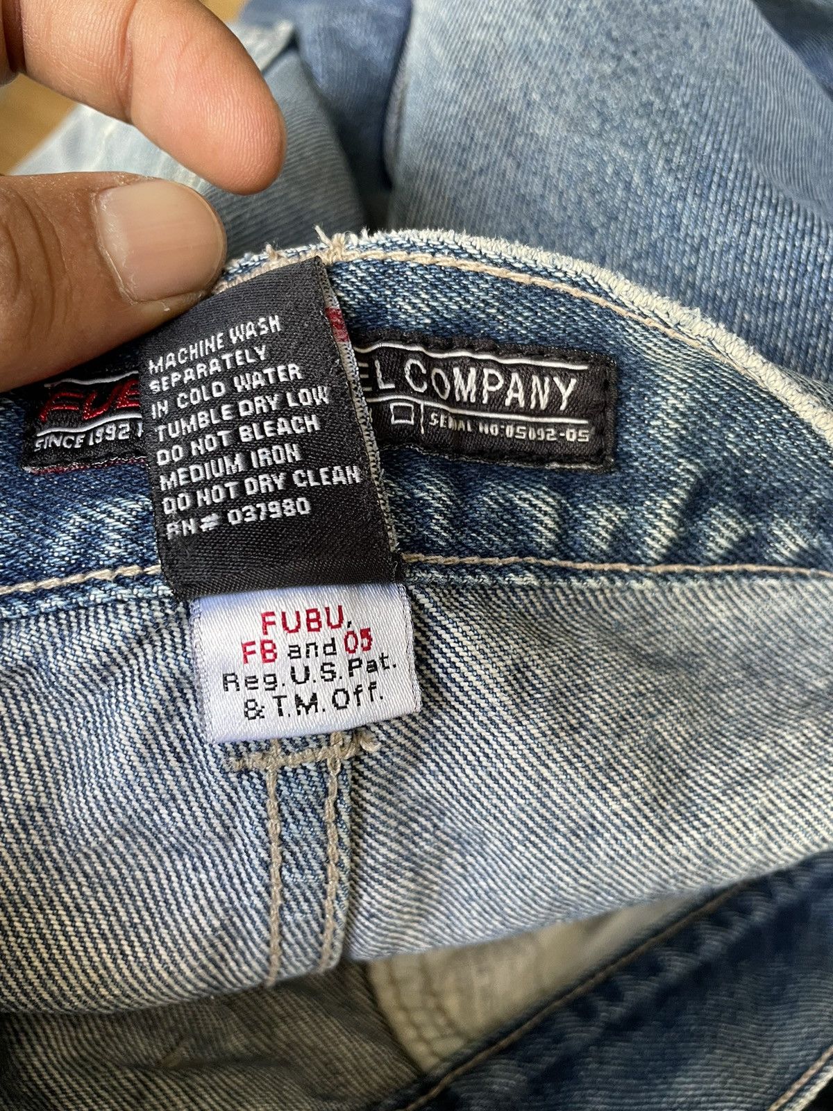 Fubu FUBU Side Pocket Baggy Jeans Size US 36 / EU 52 - 22 Thumbnail