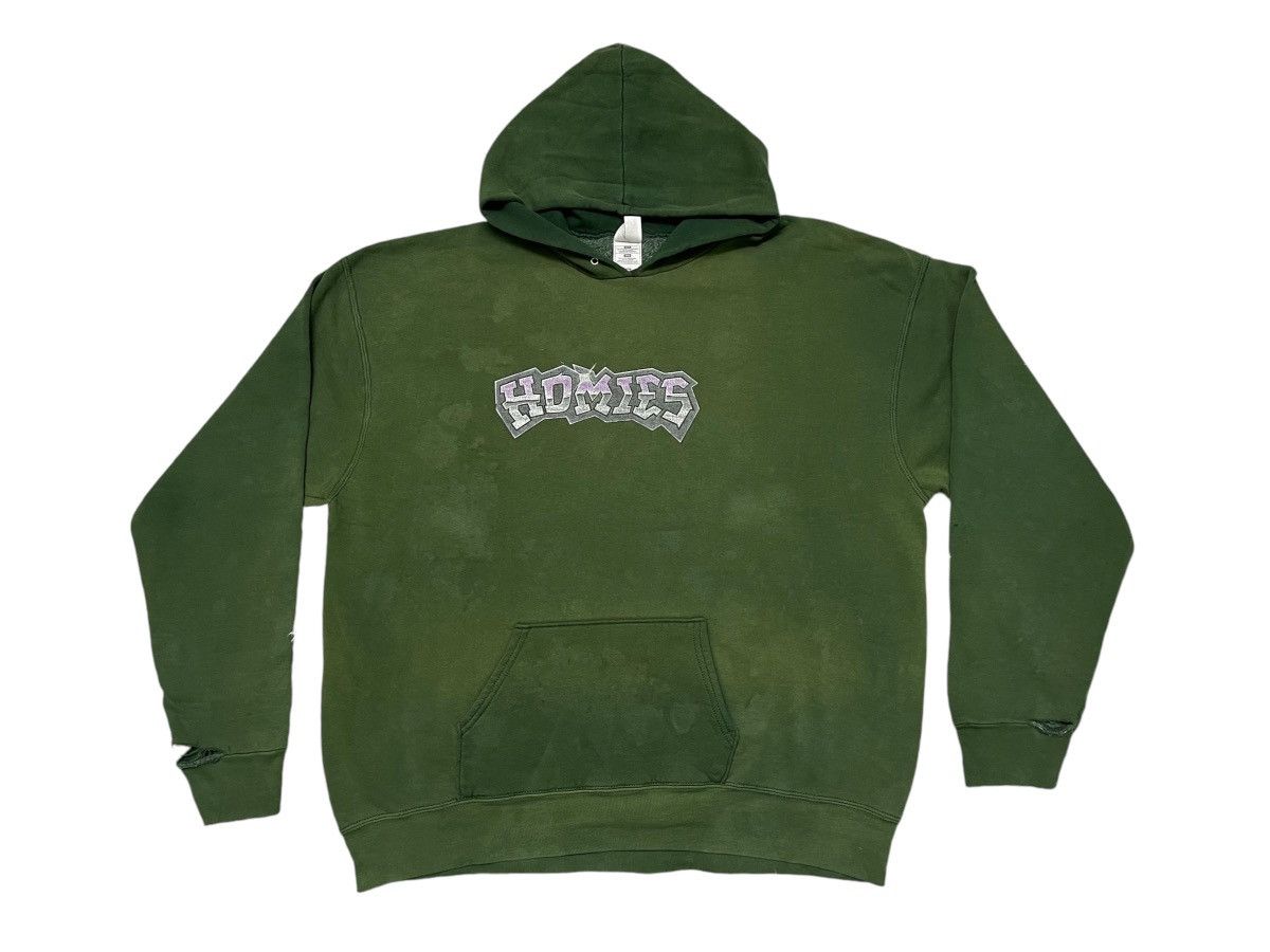 Fruit Of The Loom × Rap Tees RARE 90s HOMIES HIP HOP DANCE HOODIE XXL DISTRESSED Size US XXL / EU 58 / 5 - 2 Thumbnail
