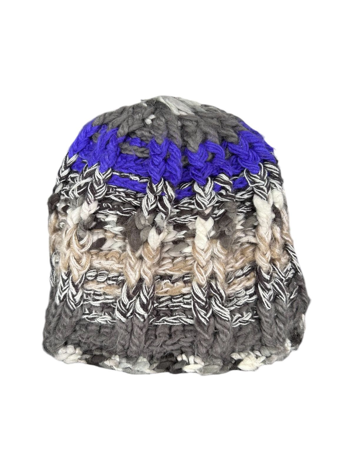 Japanese Brand × Kapital × Vintage Crochet Knitted Japanese Style Rare Beanie Hats☠️☠️🎌🎌 Size ONE SIZE - 1 Thumbnail