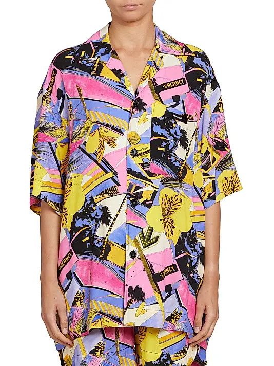 Palm Angels o1y1125 Patterned Shirt in Multicolor Size XS / US 0-2 / IT 36-38 - 2 Thumbnail