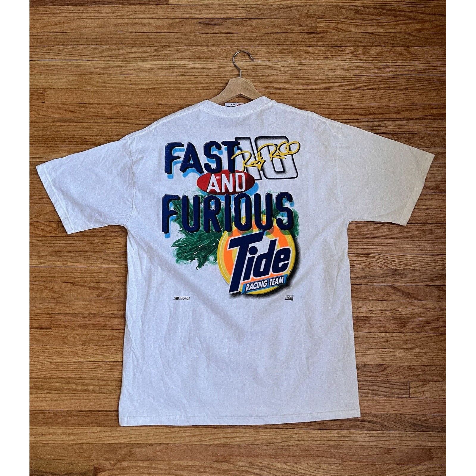 NASCAR VINTAGE NASCAR RICKY RUDD #10 TIDE FORD TAURUS RACING TEE L Size US L / EU 52-54 / 3 - 4 Thumbnail