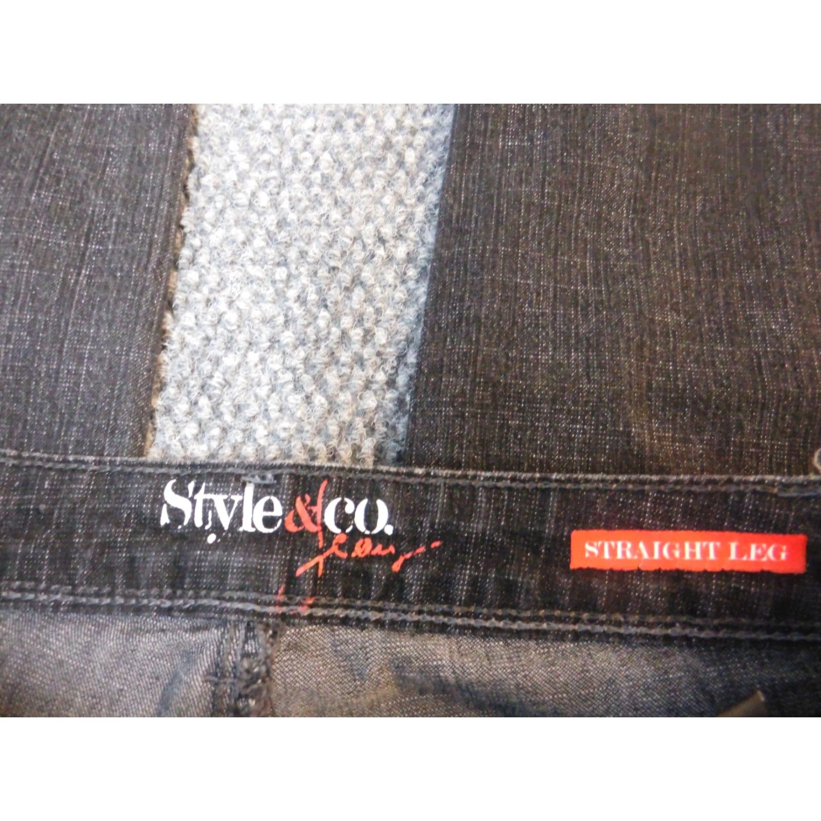 Vintage Style&co Womens Jeans Straight Denim 4 Black Slim Regular 28x28 Cotton Stretch Mid Rise Slim Jeans Womens Size 27" / US 4 / IT 40 - 3 Thumbnail