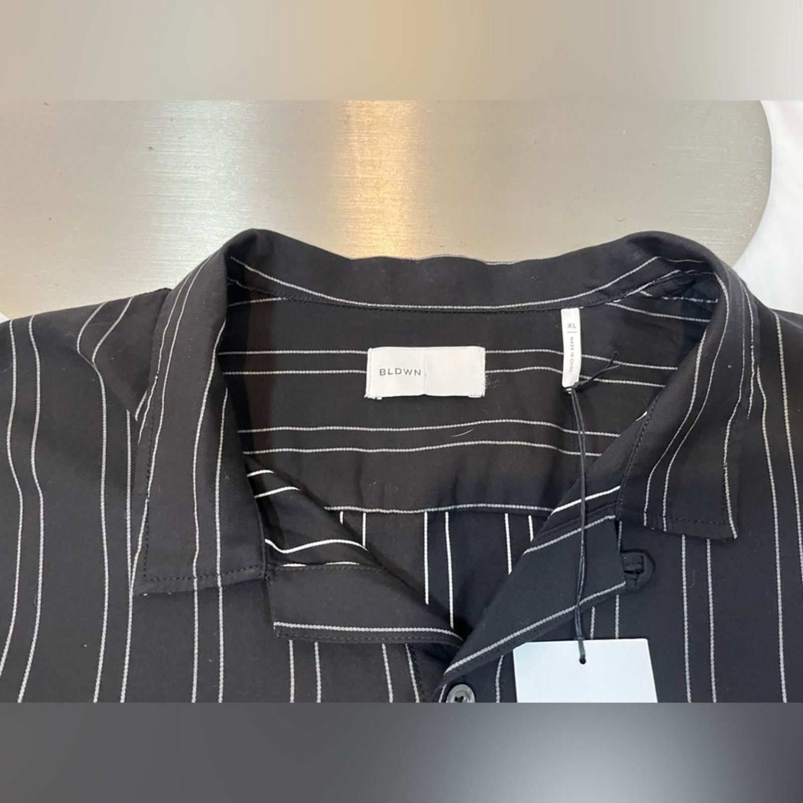 Baldwin Baldwin Black and White Casual Cotton Button Down Shirt Size US XL / EU 56 / 4 - 6 Thumbnail