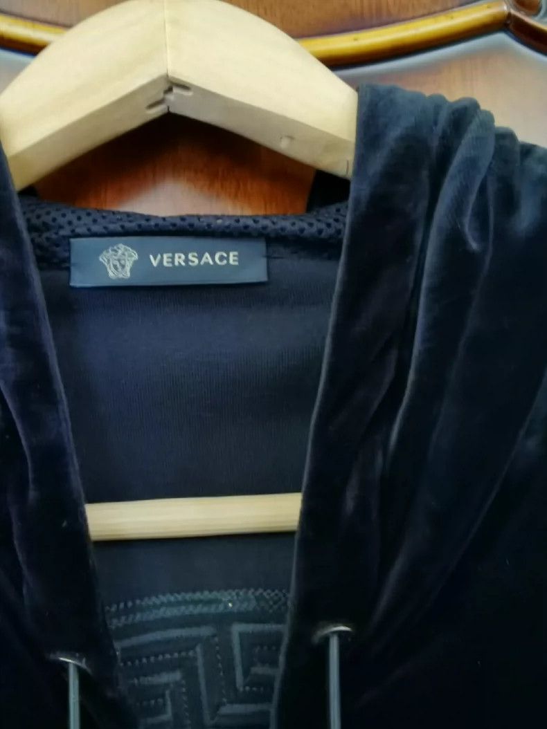 Versace Versace Men's velour hooded casual jacket Size XXL / US 16-18 / IT 52-54 - 2 Thumbnail