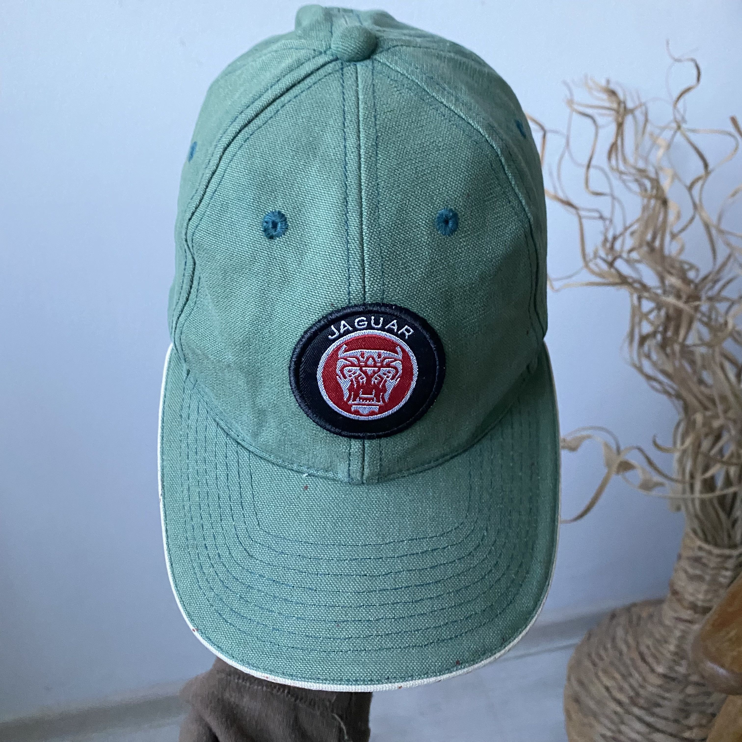 Ferrari 🐆 Vintage 90s Racing Jaguar cap Faded Dad Hat Size ONE SIZE - 4 Thumbnail