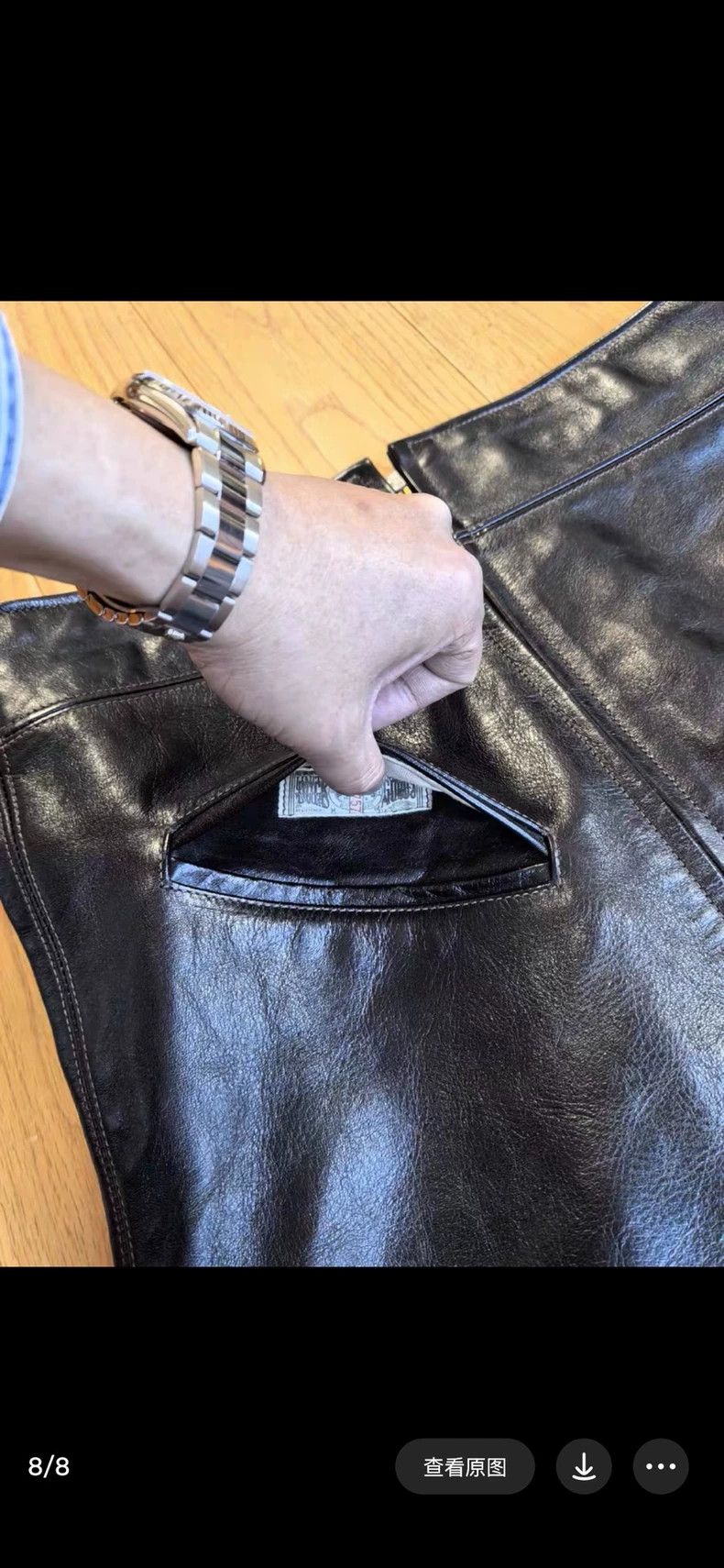 The Real McCoy's The Real McCoy's1940s Joe McCoy's black horsehide leather c Size US M / EU 48-50 / 2 - 8 Thumbnail