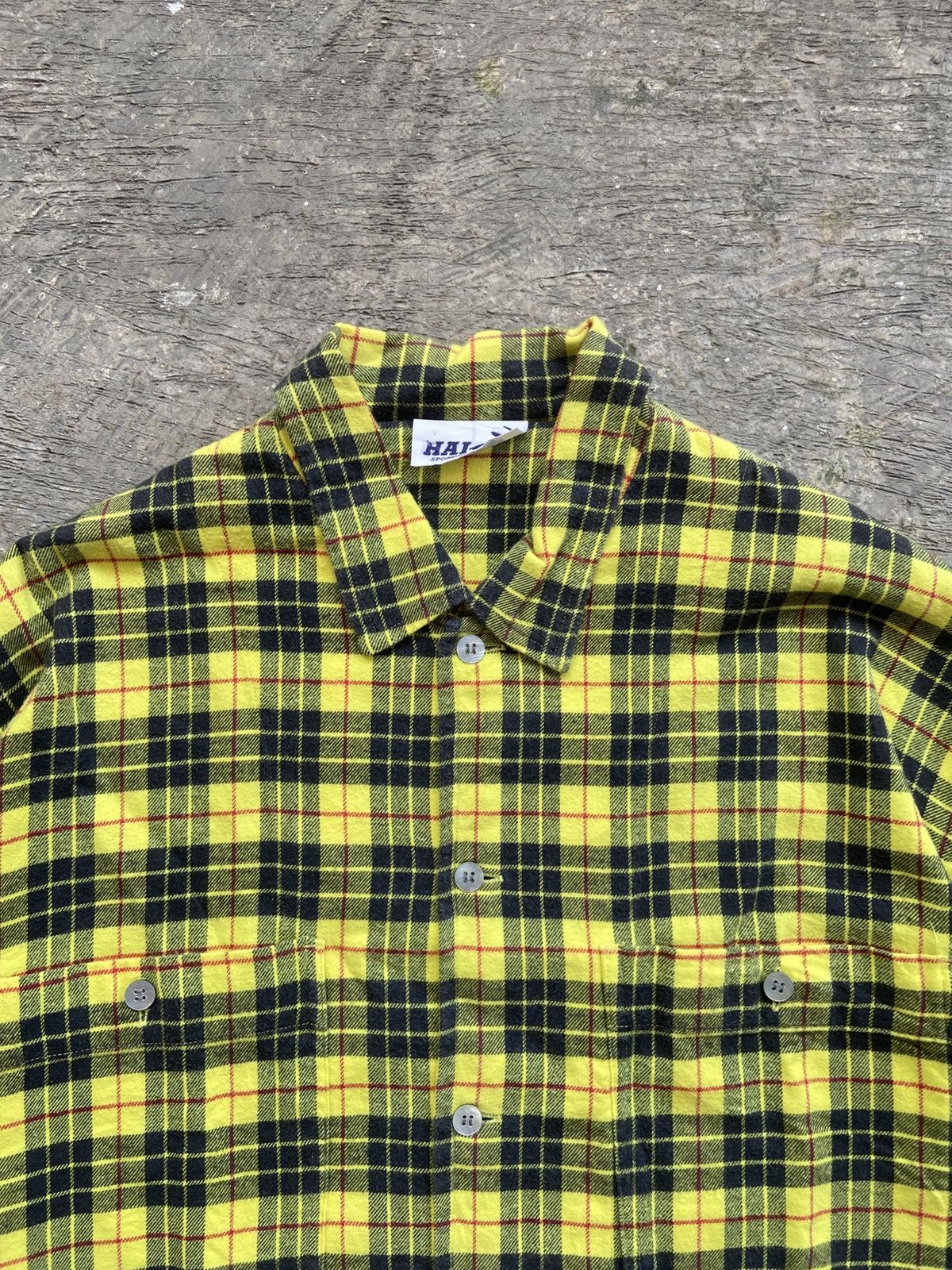 Hai Sporting Gear Hai Sporting Gear by Issey Miyake Plaid Flannel Shirt Size US XL / EU 56 / 4 - 3 Thumbnail