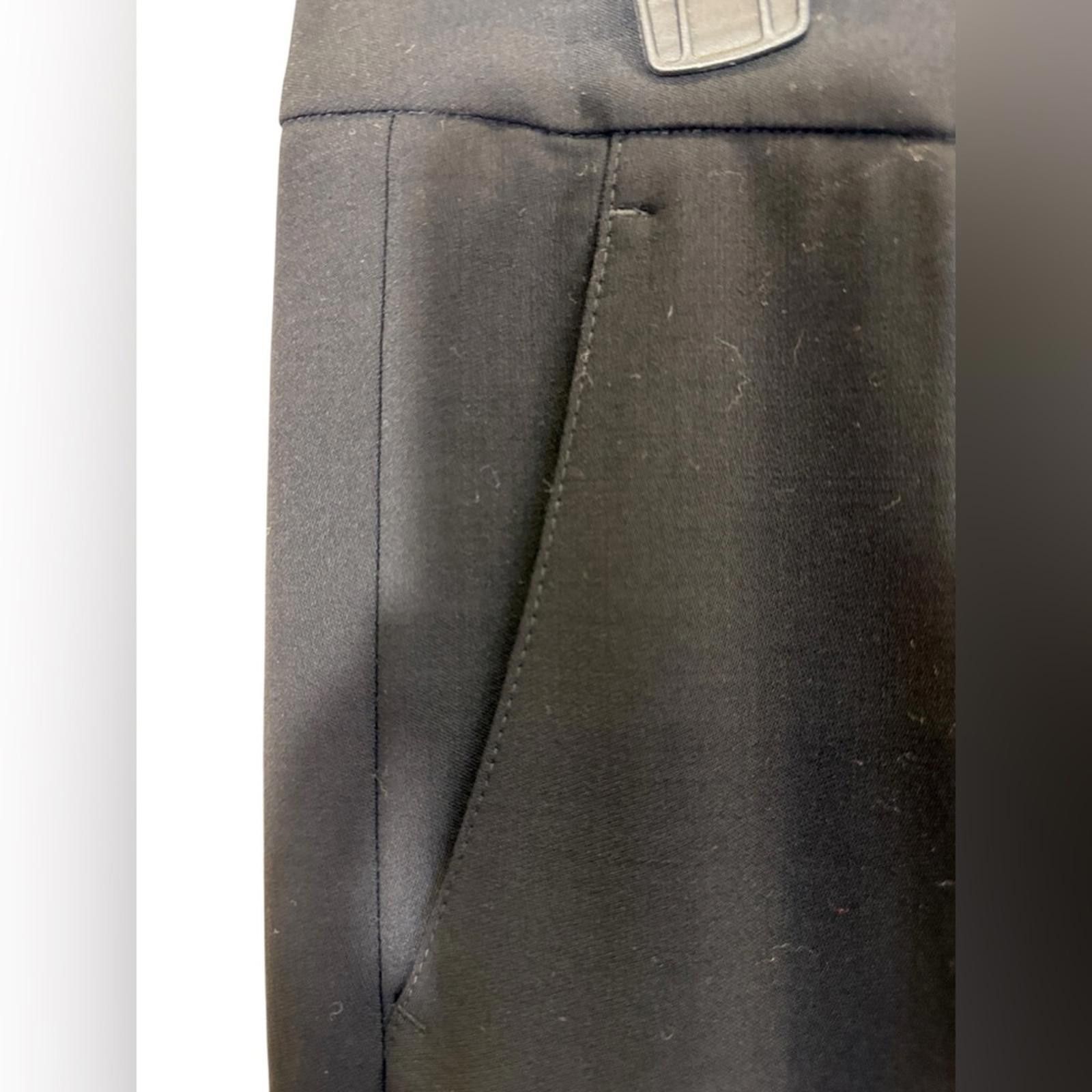 Armani Collezioni Armani Collezioni Women’s Classic Black Straight Leg Pants Size 27" / US 4 / IT 40 - 2 Thumbnail