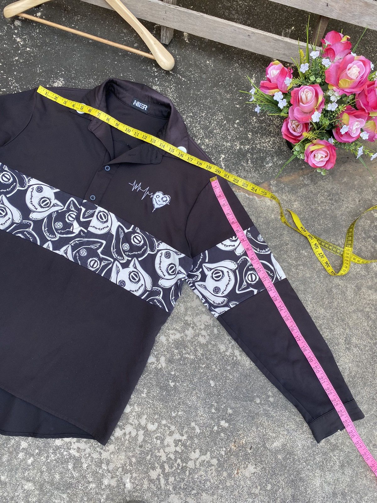 Japanese Brand 🔥 Steals 🔥 Japanese Brand Nier Shirt Half Button Size US XL / EU 56 / 4 - 12 Thumbnail