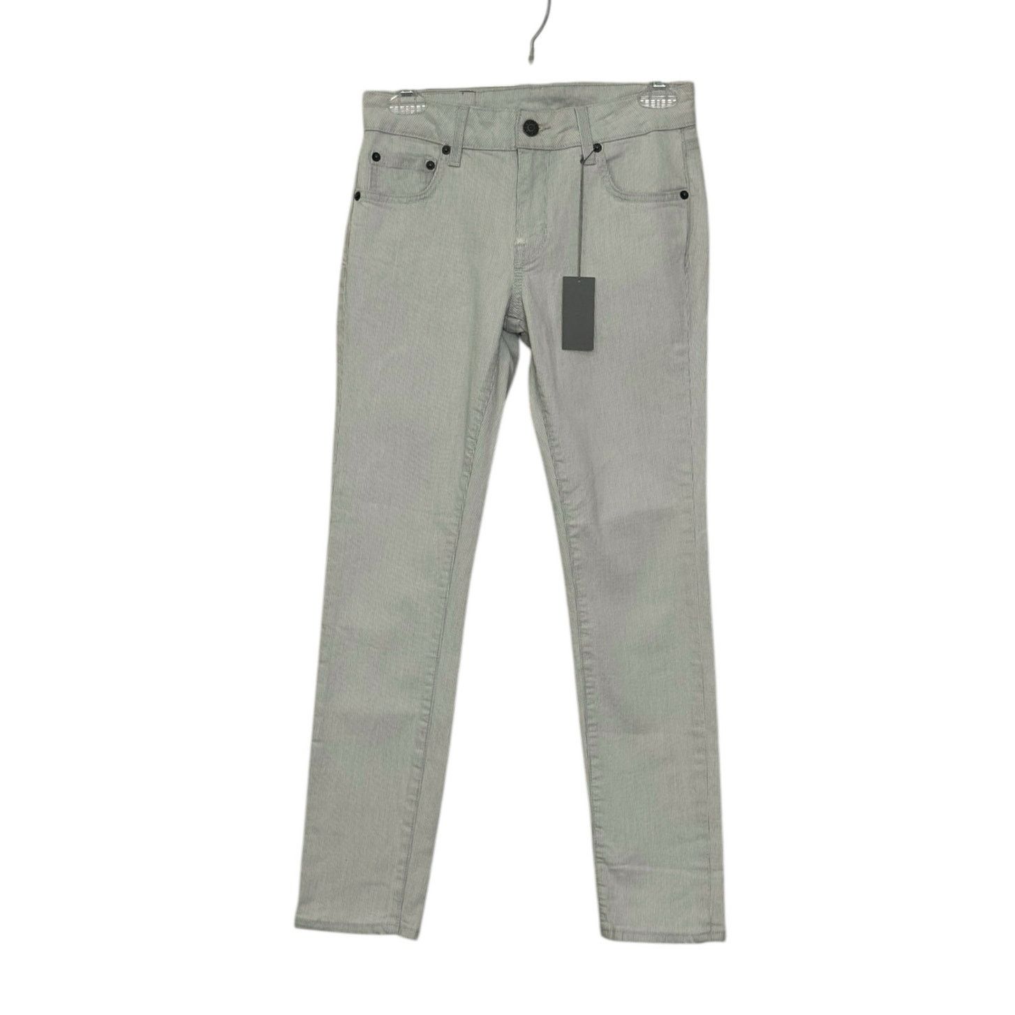 6397 6397 white stripe mini skinny cropped jeans size 24- 0 Size 25" / US 0 / IT 36 - 1 Thumbnail