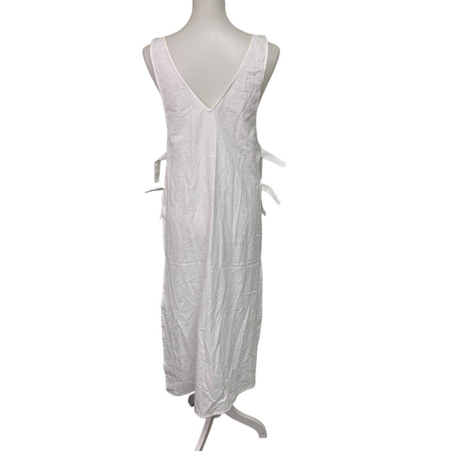 American Eagle Outfitters New Aerie Side Tie White Cotton Maxi Dress Swim  Coverup Cape | Grailed
