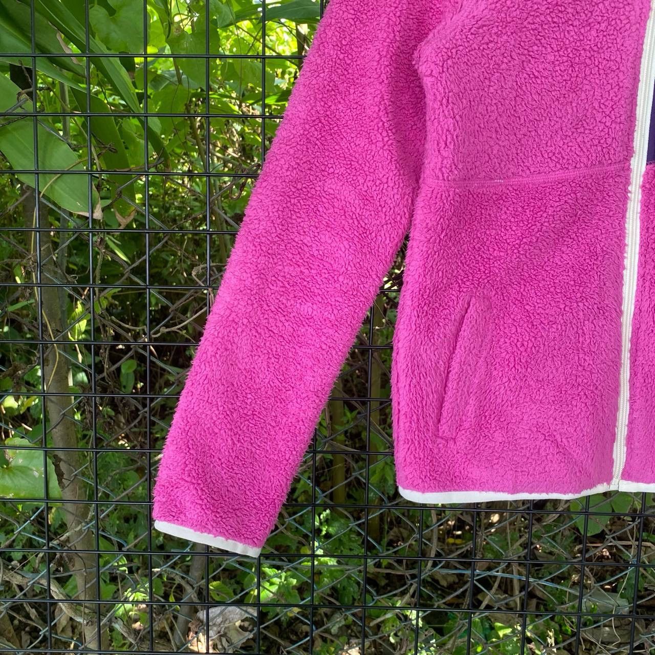 Adidas × Pink Adidas Neo Deep pile Fleece Zipper Jacket Size S / US 4 / IT 40 - 3 Thumbnail
