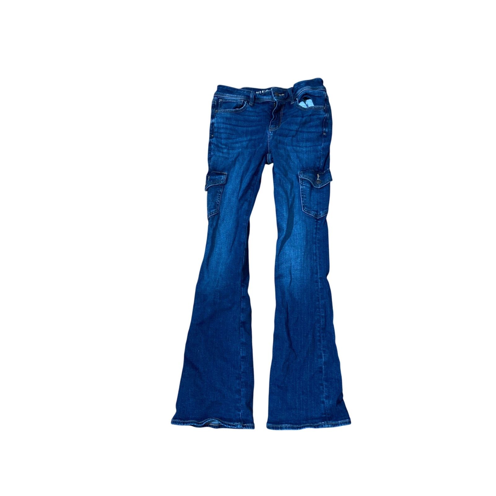 American Eagle Outfitters American Eagle Womens Jeans Sz 2 Bootcut Cargo Pockets Denim Size 26" / US 2 / IT 38 - 1 Thumbnail