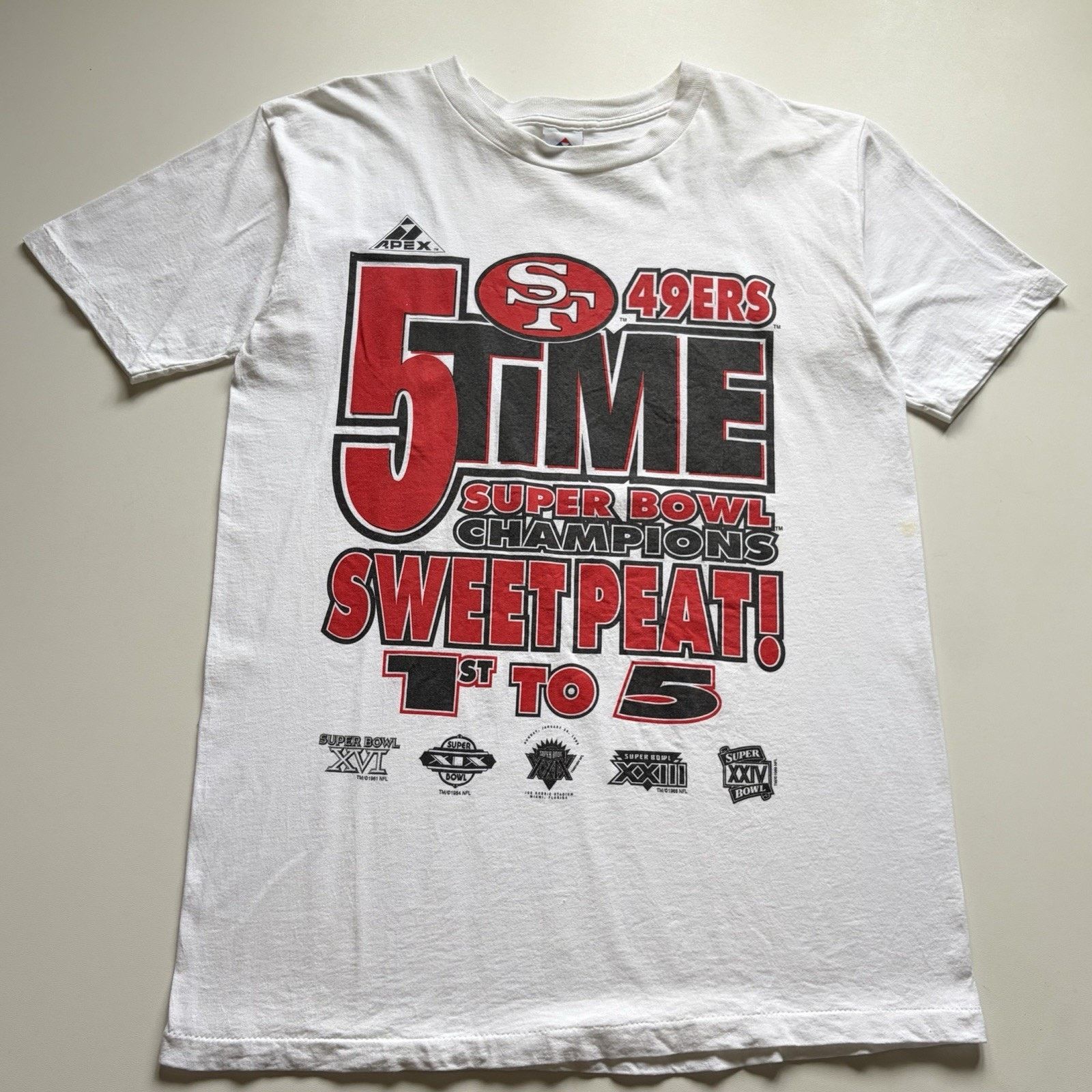 Vintage 90s San Francisco 49ers NFL Shirt XL Super Bowl Rare