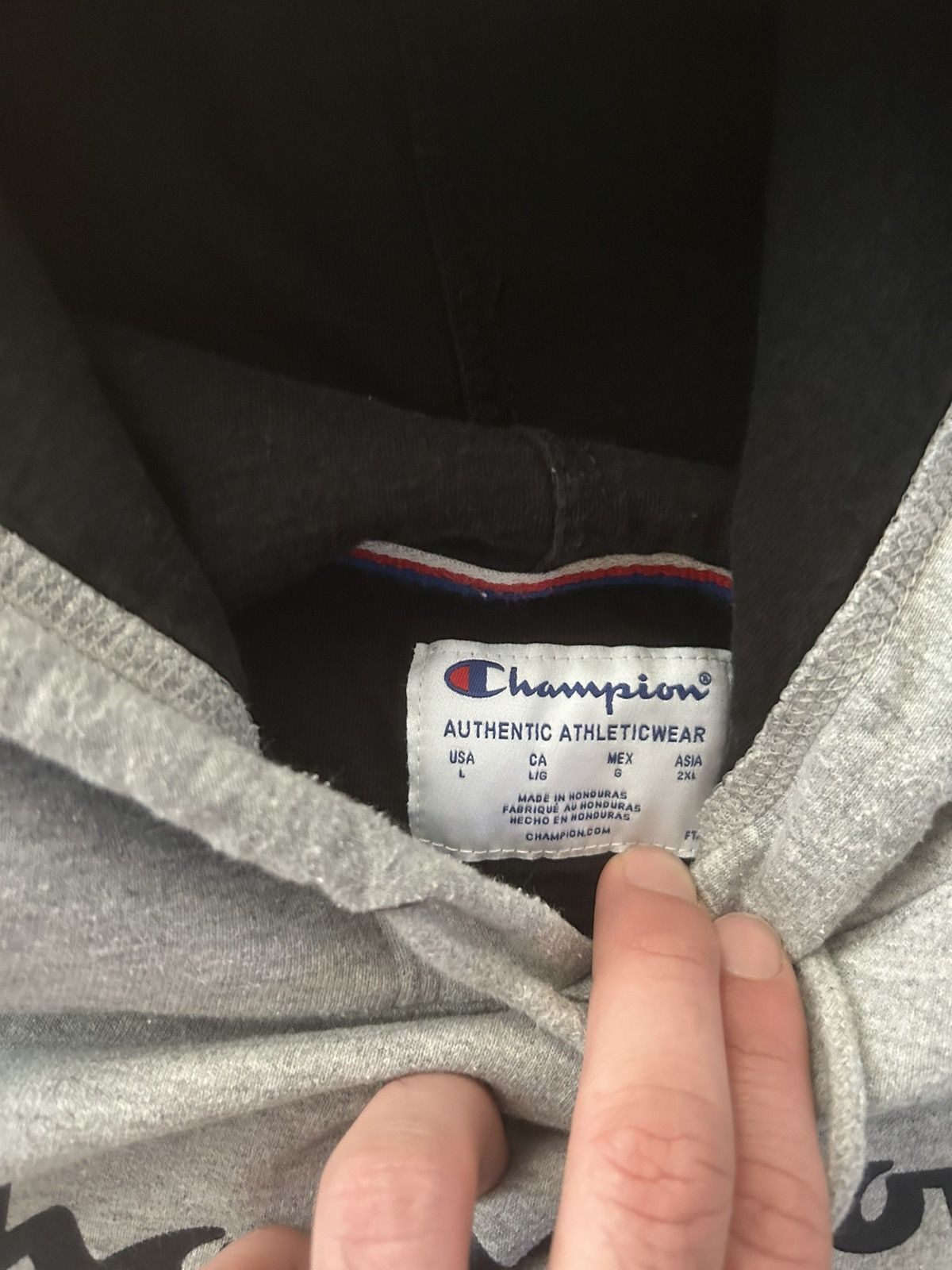 Champion Grey Champion Hoodie Size US L / EU 52-54 / 3 - 5 Thumbnail