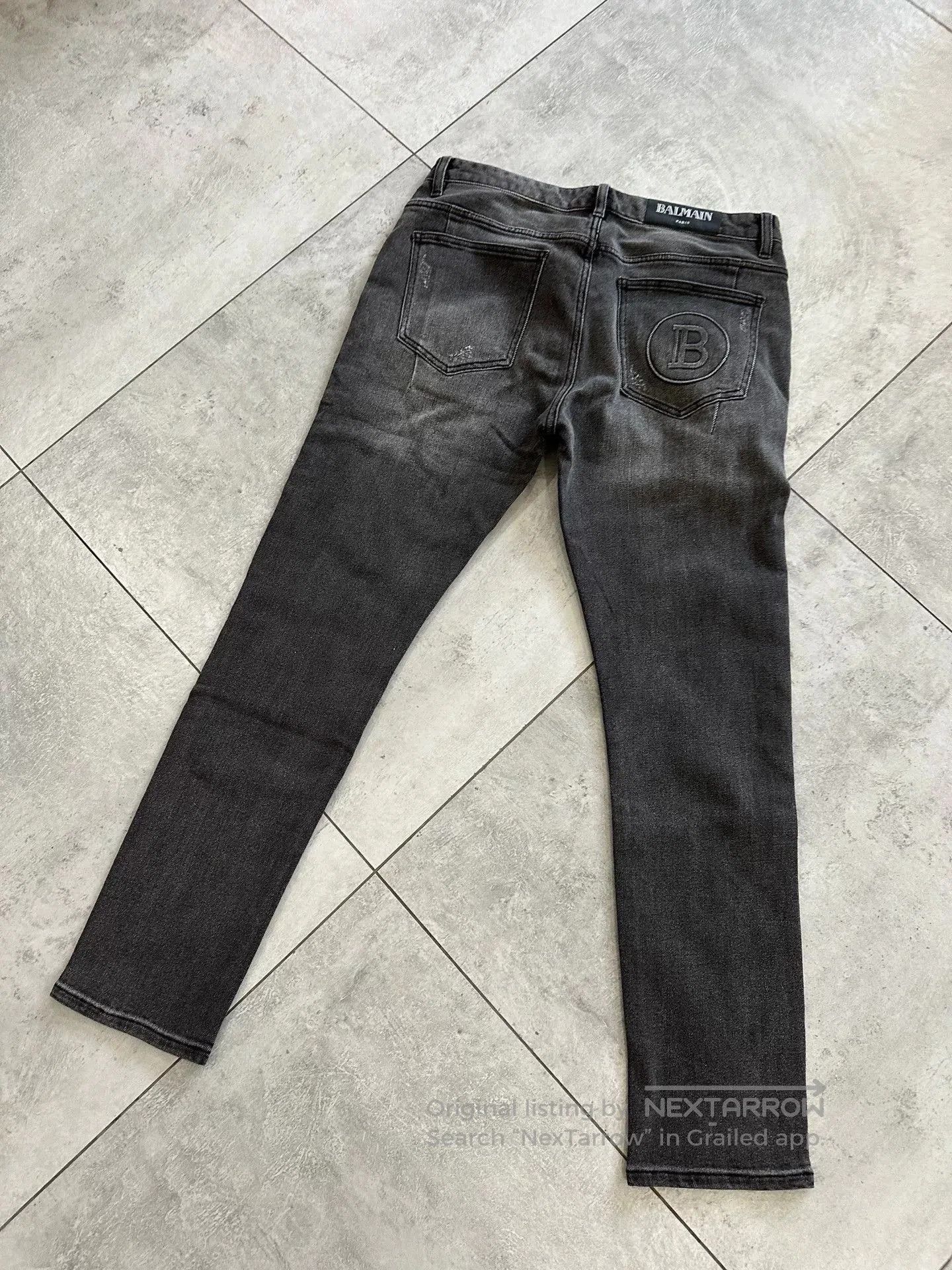 Balmain Balmain Men's Classic Gray Jeans. Size US 34 / EU 50 - 2 Thumbnail