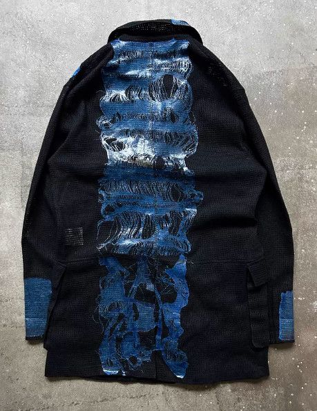 Other Kohshin Satoh Grid-Coated Cardigan Size US M / EU 48-50 / 2 - 2 Thumbnail