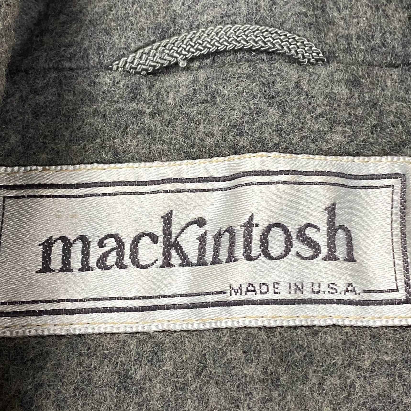 Mackintosh VINTAGE Mackintosh Wool Coat Women’s 10 Long Gray Double-Breasted Pea Coat Womens Size L / US 10 / IT 46 - 5 Thumbnail
