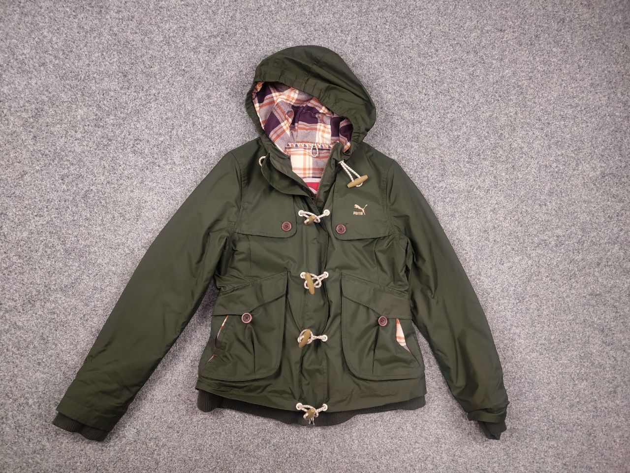 Puma Vintage Puma Storm fit Military cargo hooded Jacket Y2K Size S / US 4 / IT 40 - 9 Thumbnail
